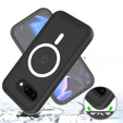 Carcasă pentru Google Pixel 9a, Shockproof, cu folie pentru ecran, pentru MagSafe, negru