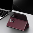 Husă cu clapetă pentru Samsung Z Fold5 5G, Smart View Wallet, maroon