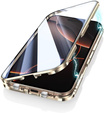 Husa pentru iPhone 16 Pro, Magnetic Dual Glass, de aur
