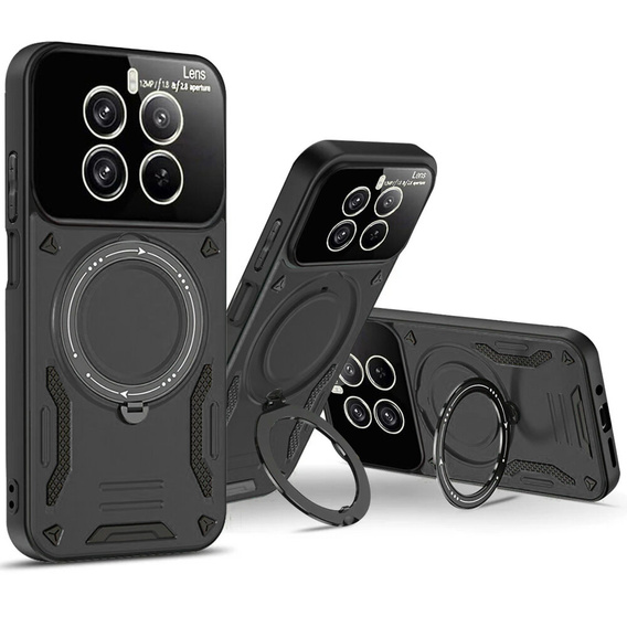 Husă blindată pentru Realme 12 Pro 5G / 12 Pro+ 5G, Magnetic Ring, negru
