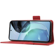 Cu clapetă pentru Motorola Moto G72, Wallet Thin Magnet, roșu