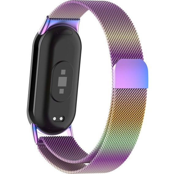 Brățară milaneză cu brățară cu carcasă pentru Xiaomi Smart Band 10 / 9 / 8, multicolor
