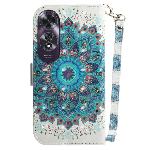 Cu clapetă pentru Oppo A60, Wallet, Mandala Flower