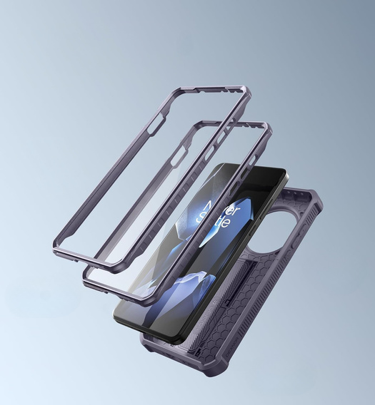 Husă blindată pentru OnePlus 13, Dexnor Full Body (Two Frames), violet