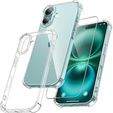 Carcasă pentru iPhone 16, Erbord Dropproof, transparentă + Sticlă