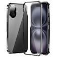 Husa pentru iPhone 16, Magnetic Dual Glass, negru