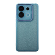 Carcasă pentru Xiaomi Redmi Note 13 5G, Glittery Powder, albastru + sticlă călită 9H