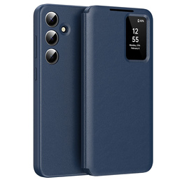 Husă cu clapetă pentru Samsung Galaxy A55 5G, Smart View Wallet, albastru