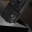 Husă blindată pentru Motorola Moto E14, CamShield Slide, negru