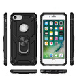 Husă blindată pentru iPhone 6/6S/7/8/SE 2020/SE 2022, Nox Case Ring, negru