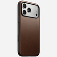 Husă Nomad pentru iPhone 17 Pro Max, husă modernă din piele, maro