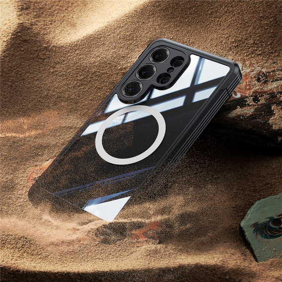 Carcasă rezistentă la șocuri cu sticlă, pentru MagSafe pentru Samsung Galaxy S26 Ultra