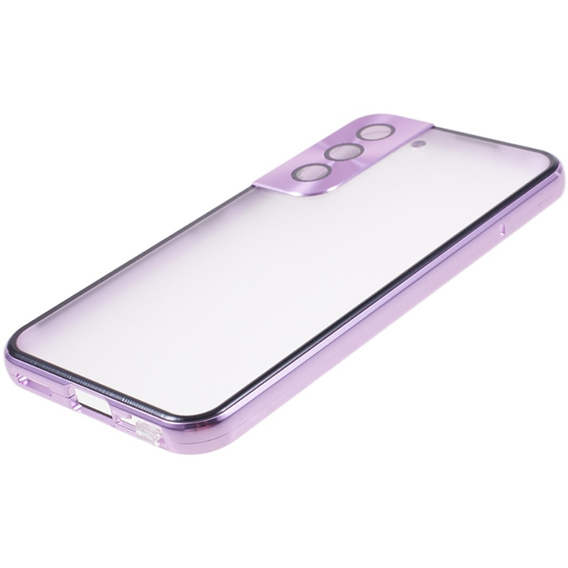 Huse pentru Samsung Galaxy S21, Magnetic Dual Glass, violet