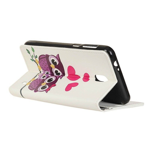 Cu clapetă pentru Nokia 2, Wallet, Owl Family