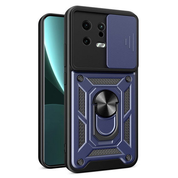 Husă blindată pentru Xiaomi 13, CamShield Slide, albastru