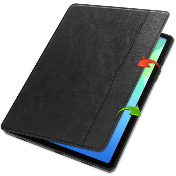 Husă pentru Lenovo Tab M11, Business Card and Pen Slot, negru