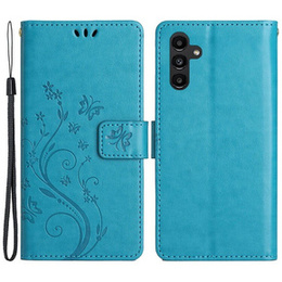 Cu clapetă pentru Samsung Galaxy A55 5G, Wallet, Butterfly, violet