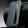 Husă din piele Smart View Window pentru Samsung Galaxy S26, verde