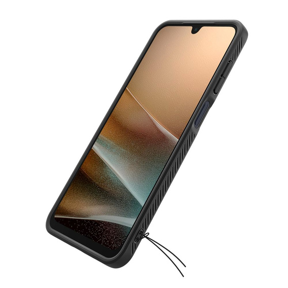 Carcasa Spigen pentru Samsung Galaxy A26 5G, Liquid Air, negru + 9H Tempered Glass