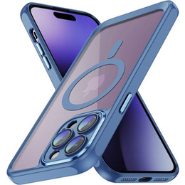 Husă pentru iPhone 15 Pro, ERBORD Impact Guard, MagSafe, albastru
