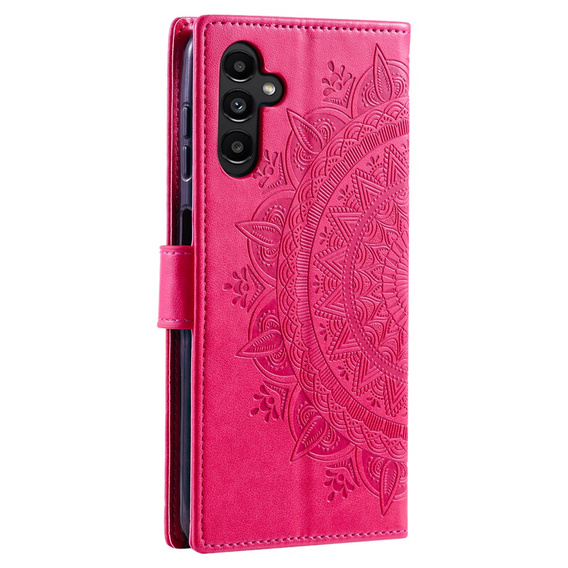 Cu clapetă pentru Samsung Galaxy A35 5G, Mandala, roz