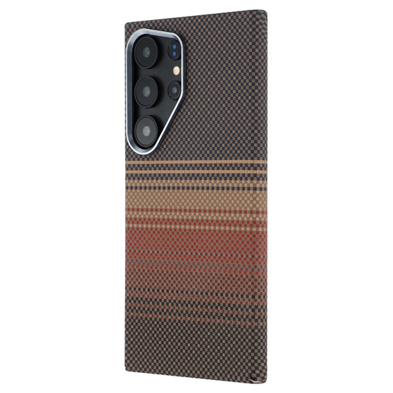 Carcasa pentru Samsung Galaxy S25 Ultra, Carbon Fiber MagSafe, de aur