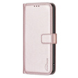Husa cu clapetă pentru Samsung Galaxy A35 5G, BINFEN Wallet, roz