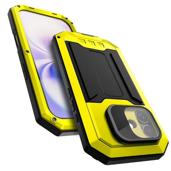 Husă blindată R-JUST cu protecție pentru ecran și suport pentru iPhone 17