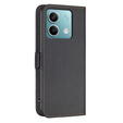 Husa cu clapetă pentru Xiaomi Redmi Note 13 5G, BINFEN Wallet, negru