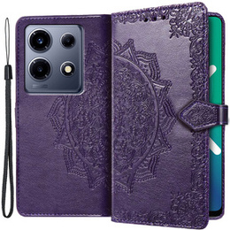 Cu clapetă pentru Infinix Note 30 VIP, Mandala, violet