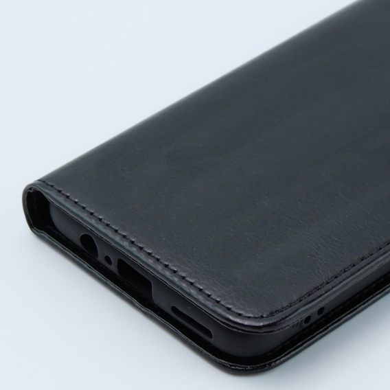 Cu clapetă pentru Motorola Moto G54 5G, Crazy Horse Wallet, negru