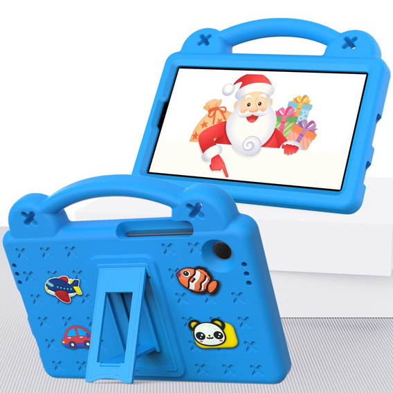 Husă pentru copii pentru Samsung Galaxy Tab A11 / A9, Cute Patterns, cu suport, albastru
