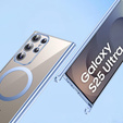 Husă pentru Samsung Galaxy S25 Ultra, Electro MagSafe, albastru + Lanyard