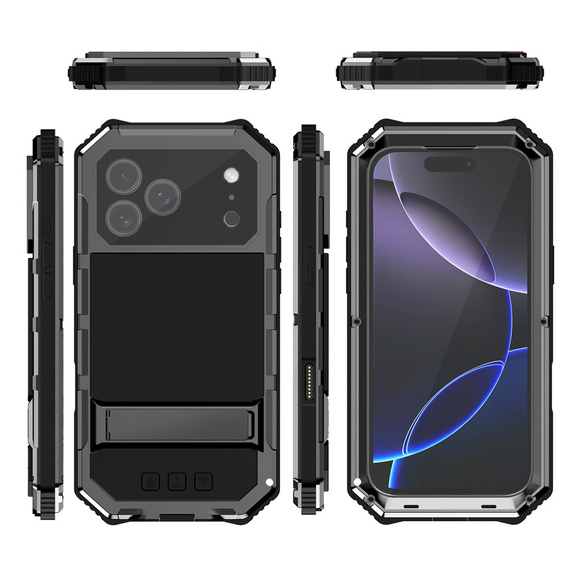 Carcasă blindată R-JUST cu suport pentru iPhone 17 Pro Max