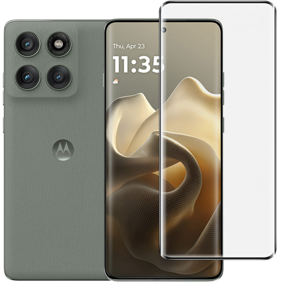 Sticlă călită 3D pentru Motorola Edge 60 Pro, cadru negru