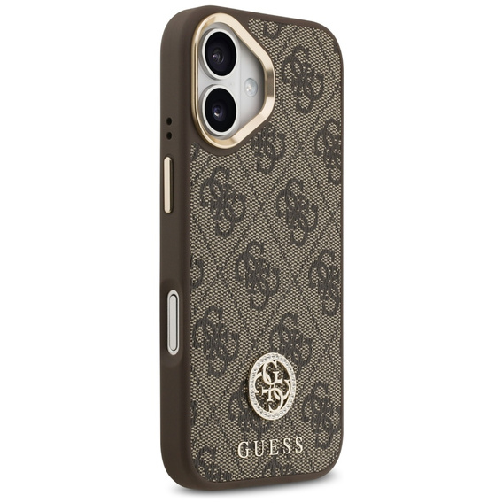 Husă GUESS 4G Strass Logo MagSafe cu curea pentru iPhone 17