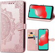 Cu clapetă pentru Samsung Galaxy M52 5G, Mandala, roz