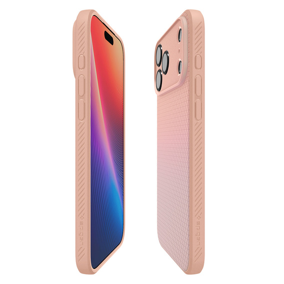 Carcasă Spigen Liquid Air pentru iPhone 17 Pro Max, Rose Titanium