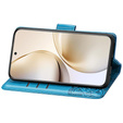 Cu clapetă pentru Realme 14 Pro 5G, Butterfly, albastru