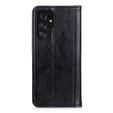 Husa cu clapetă pentru Samsung Galaxy S25 Ultra, Split Leather, negru