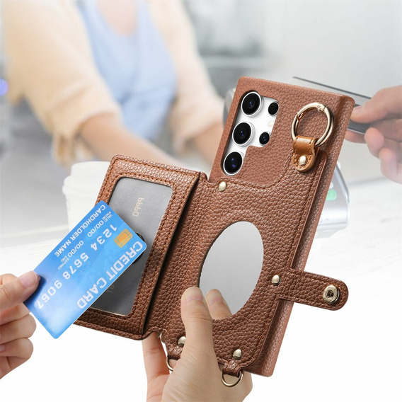 Huse pentru Samsung Galaxy S25 Ultra, GKK Leather, negru