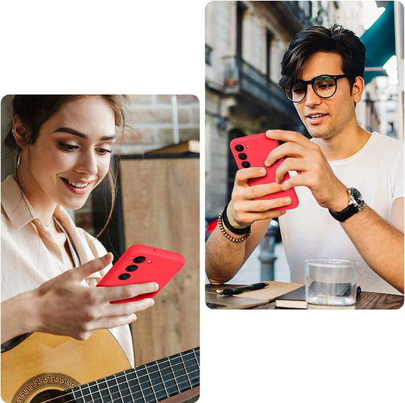 Husa pentru Samsung Galaxy S23 Plus, Silicone Lite, roșu