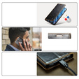 Carcasă flip CASEME pentru Samsung Galaxy S9+ Plus, Waxy Textured, cafea