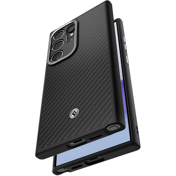 Husă Spigen Enzo Aramid negru pentru Samsung Galaxy S24 Ultra