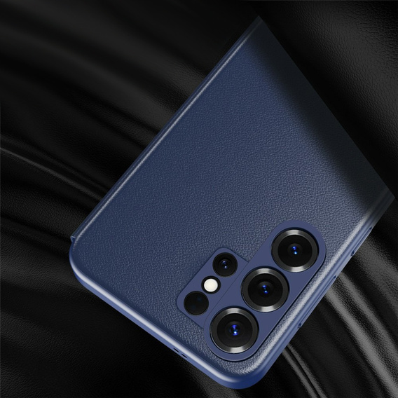 Husă din piele cu fereastră Smart View pentru Samsung Galaxy S26 Ultra