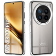 Husa pentru Vivo X200 Pro 5G, Magnetic Dual Glass, de argint