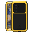 Love Mei Huse pentru Samsung Galaxy S25, armored with glass, galben