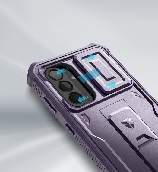 Husă blindată pentru Samsung Galaxy A56 5G, Dexnor Full Body (Two Frames), violet