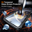 Husă pentru Samsung Galaxy S25 FE, Shockproof, cu sticlă, pentru MagSafe, negru