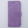 Cu clapetă pentru Motorola Moto G54 5G, Butterfly, violet